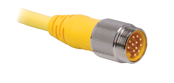 Turck Double-ended Cordset, Straight Male Connector to Right angle Female Connector (RSM WKM 96-1.3M/CS12299)