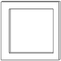 72 x 72 mm Panel Mount 3 Piece Kit for C48, T48 and PXU