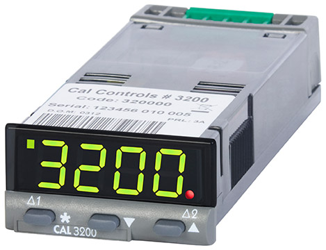 CAL 3200 SIMPLE PID TEMPERATURE CONTROLLER, 1/32DIN, LED DISPLAY, SSD/RELAY OUTPUT, 100-240VAC