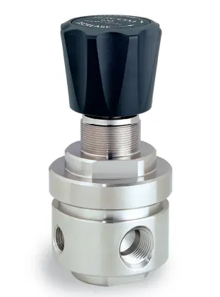 PRESSURE REDUCING REGULATOR, SS BODY/DIAPHRAGM/SPRING, 0-100PSI OUTLET, TEFLON SEAT/O-RING, 1/2" NPT PORTS, 500PSI MAX INLET