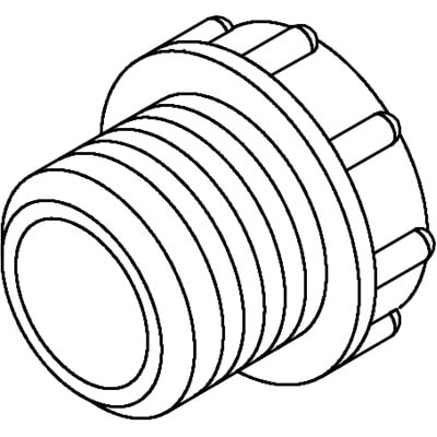 Turck Actuator and Sensor Accessory, Closure cap (VZ 3 (8/BAG))