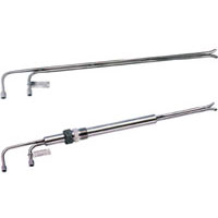 Permanent Mount, "S" type, Stainless Steel Pitot Tube, 24" Insertion Length