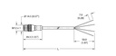 Turck Actuator and Sensor Cordset, Connection Cable (RS 4.4T-2)