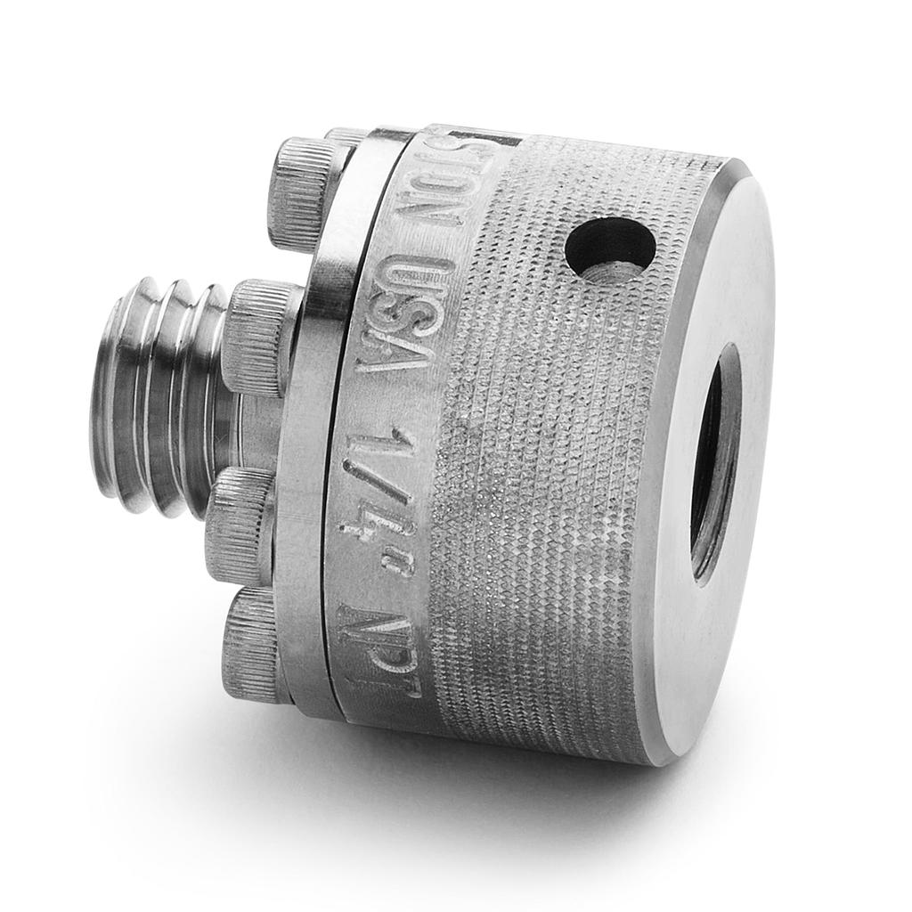 1/4" female NPT Quick-connect x male Quick-test XT, S.S. (for Branom shop use only)