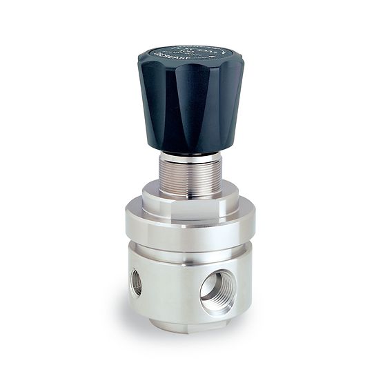Pressure Reducing Regulator, 316SS, 0-50PSI Outlet, PTFE Seat/Seal, 1/2"NPT Inlet/Outlet, 500PSI Inlet