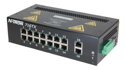 NT-700 Series, 16-Port, N-Tron 716TX Managed Industrial Ethernet Switch