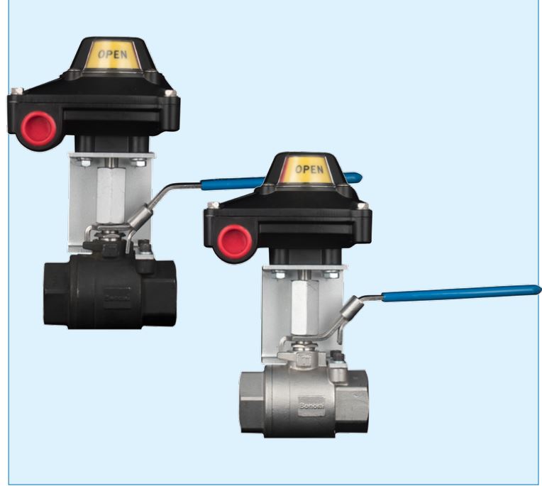Bonomi, 3/4"npt Manual Ball Valve With Limit Switches