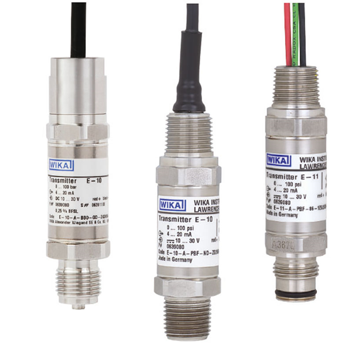 Wika E-10, 0-1000 psi, 4-20 mA, 2-wire @ 10-30 V DC, 1/2" NPT