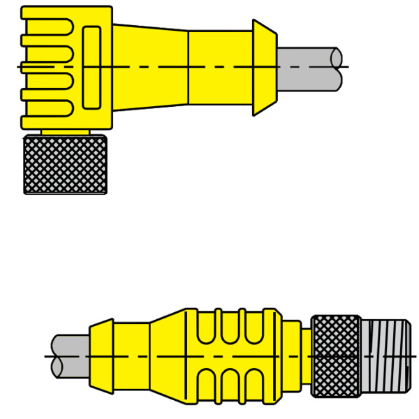 Turck Actuator and Sensor Cordset, Connection Cordset (SBE 2T-2)