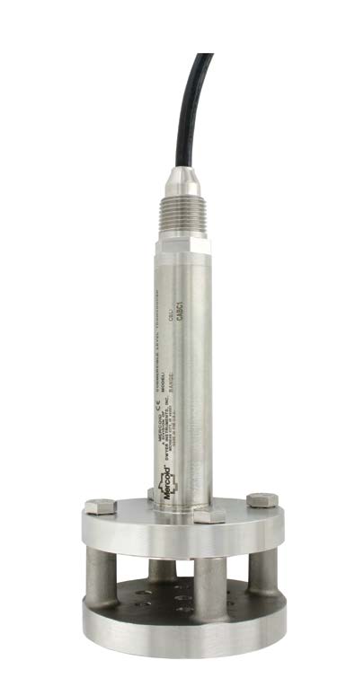 PBLT2 Series Submersible Level Transmitter, 0-10 PSI, 40 FT Poly Cable