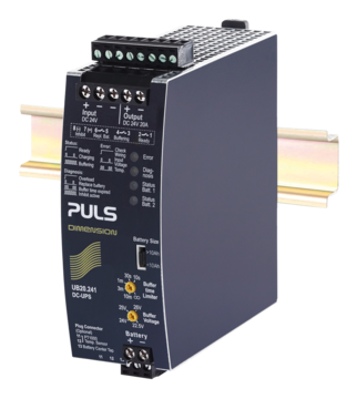 PULS DC-UPS Controller, 24VDC, 20A, for 3.9-150Ah Batteries