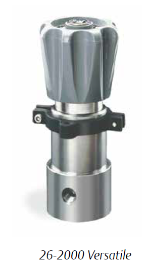 TESCOM PRESSURE REDUCING REGULATOR, NITRONIC 60 BODY INLET 15,000PSI, OUT 200-15,000PSI, BUNA-N, HI PRESSURE AMINCO 1/4"NPT VENT PORT, 1/4" IN AUT PORT, .06 CV, VESPEL SEAT MATERIAL