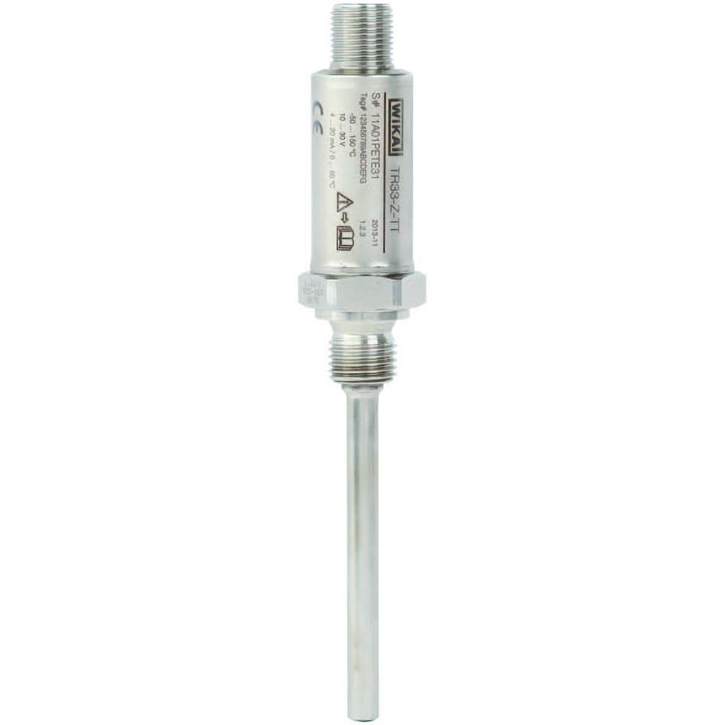 Wika TR33 RTD ASSEMBLY 4/20MADC OUTPUT, 100 MM INSERTION
