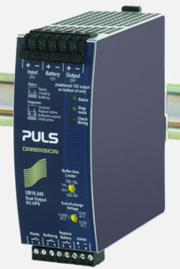 PULS DC-UPS Controller, 24VDC, 7.5A & 12VDC, 5A, 240W Max, for 3.9-40Ah Battery