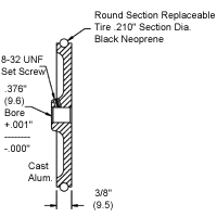 Neoprene 1 Foot Wheel