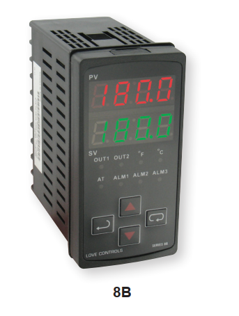DWYER TEMPERATURE/PROCESS LOOP CONTROLLER, UNIVERSAL INPUT DUAL CONTROL OUTPUT RS-485 COMMUNICATION 1/8DIN 100-240VAC