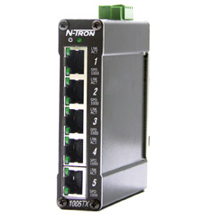 1000 Series, 5-Port, N-Tron 1005TX Gigabit Industrial Ethernet Switch