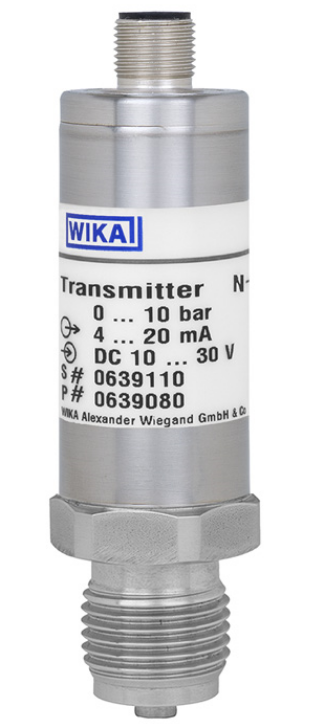 Wika N-10 Non-Incendive Pressure Transmitter; 0-30 PSI; 4-20mA Output; 1/4 NPT Connection; 6' cable