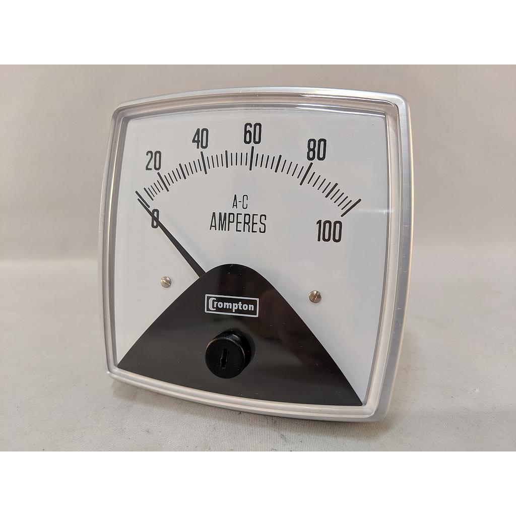CROMPTON 3.5" FIESTA METER, 4-20mADC INPUT, 0-76FPM SCALE