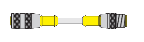 Turck Actuator and Sensor Cordset, Extension Cordset (RK 4.5T-0.2-RSM 50)