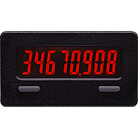 CUB Series CUB7T 8-Digit Timer, Low Voltage SRC Input, Red Display