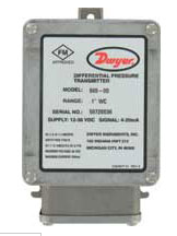 Differential pressure transmitter, range 0-25.0" w.c.