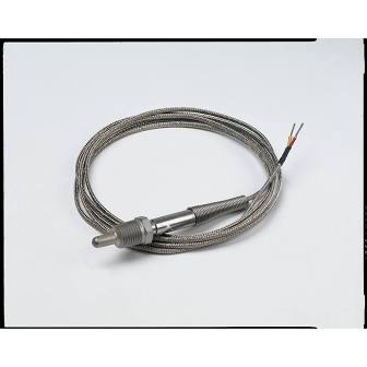 Watlow Type J T/C; .250 dia sheath; 4.5" Length; 1/2" NPT; 2.5" Insertion; 8' Cable SS Overbraid; Split Leads