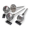 Pyromation Spring-Loaded RTD, HazLoc, Dual 3-Wire, 1/4" OD x 10" Thermowell (SS, 1.5 NPT), Aluminum Head, SS Tags