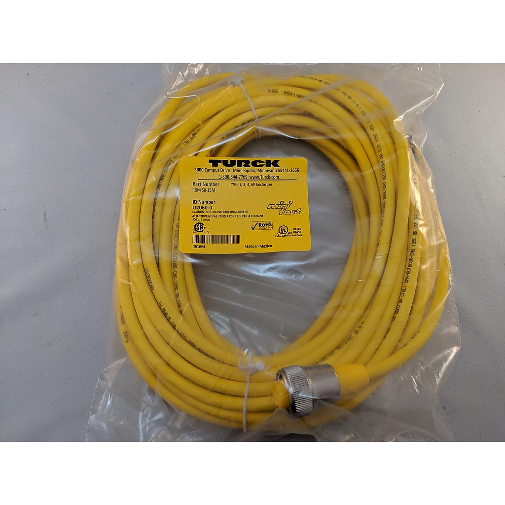 Turck Actuator and Sensor Cordset, Connection Cable (RKM 56-5M)