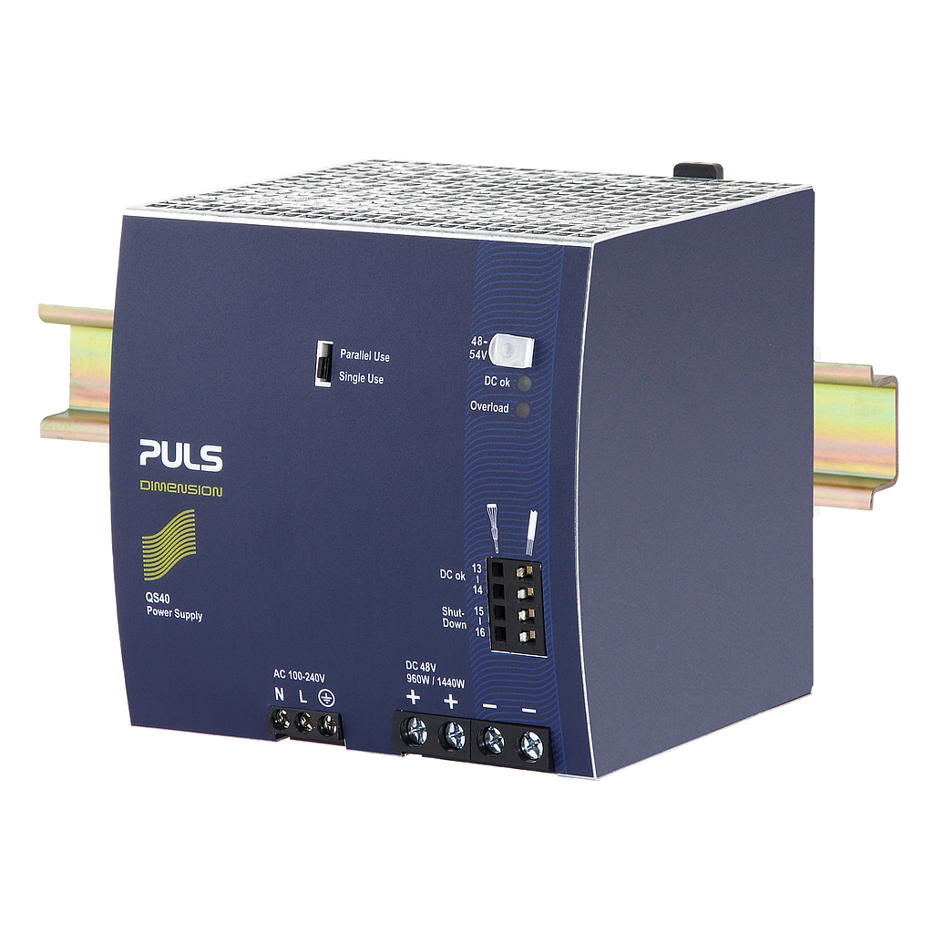 PULS Power Supply, 960W, 100-240VAC 1PH, 24-28VDC, 40-34.3A