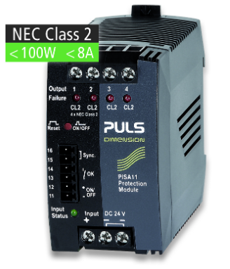 PULS PISA11 Protection Module, 4 Channel Output, 4 x NEC Class 2 Circuits - 14.8A Max