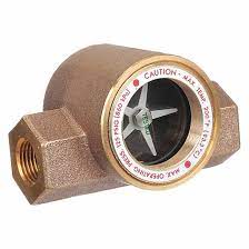 SIGHT FLOW INDICATOR 1 1/2" SINGLE WINDOW BRONZE BODY, ABS IMPELLER