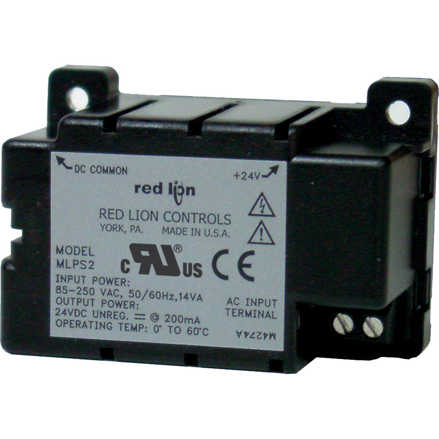 MLPS2- 24 VDC Micro Line Power Supply, 85-250 VAC