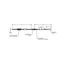 PYROMATION, TYPE K THERMOCOUPLE, UNGROUNDED MYLAR SHIELD, 240" PVC INSULATION