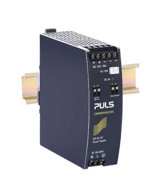 PULS Power Supply, 192W, 100-240VAC 1PH, 12-15VDC, 16-12.8A