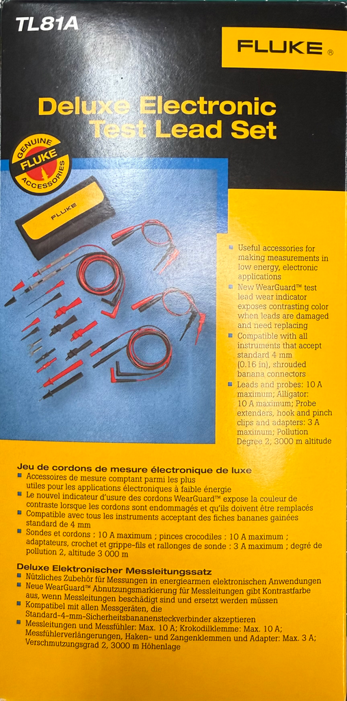 Fluke TL81A Deluxe Electronic Test Lead Kit