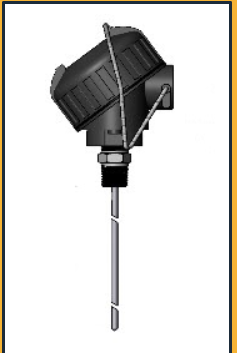 Watlow RR Style RTD w/Double Fitting, Single 3-Wire, Cast Alum. Conn. Head, 1/4" OD, 11.5" SS Mineral-Insulated Sheath, 1/2" NPT Fitting