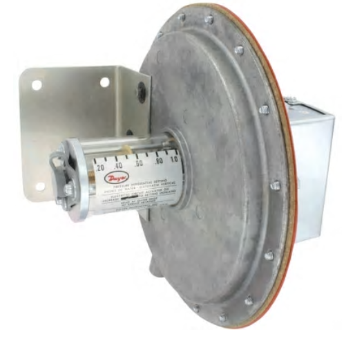 Large diaphragm pressure switch, Range 3.0-12 in H2O, UL-FM-CSA