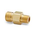 1/8" male NPT x male Quick-test, with check-valve, brass