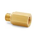 1/8" female NPT x male Quick-test, with check-valve, brass