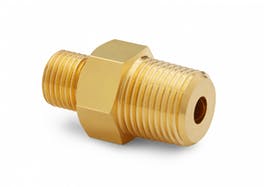 3/8" male NPT x male Quick-test, with check-valve, brass