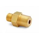 3/8" male NPT x male Quick-test, with check-valve, brass