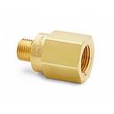 3/8" female NPT x male Quick-test, with check-valve, brass