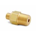 1/2" male NPT x male Quick-test, with check-valve, brass