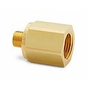 1/2" female NPT x male Quick-test, no check-valve, brass