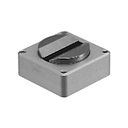 Banner Curved Surface Magnetic Bracket for QM30; Aluminum w/ Nd insert; 304 SS Screw Pack (BWA-QM30-CMAL)