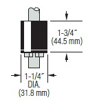 Float for LS-800 Series, Buna N, 1.25" Dia x 1.75" Height (10 MOQ)