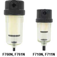 Nylon liquid/particle filter with 1/8" NPT connection