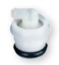 Gage connector, shut off type, for 3/16˝ rubber tubing