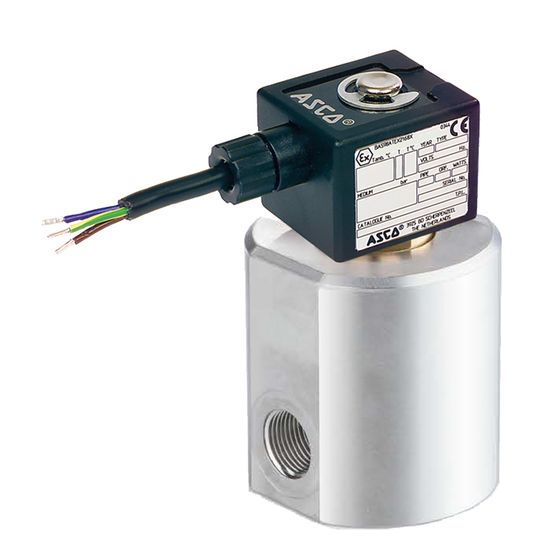 291 Series High-Pressure Solenoid Valve, SAE-6 , 12 VDC, Stainless Steel, 2 Way-2/2 NC